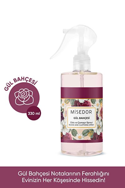Misedor 2 Li Set Gül Bahçesi Oda Kokusu Ve Çamaşır Parfümü 330 ml
