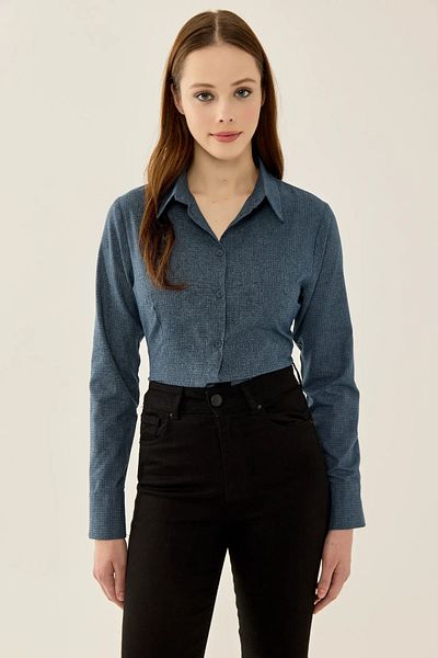 Hiccup Cămașă slim fit, cu nasturi, în carouri