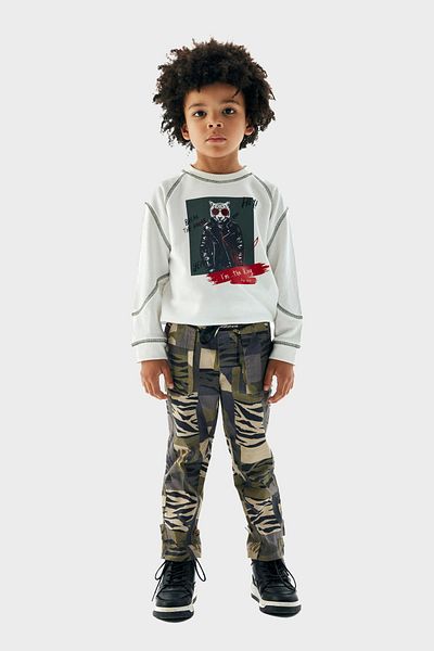 Nebbati Bg Store Boy's Patterned Trousers 23Pfwnb3217