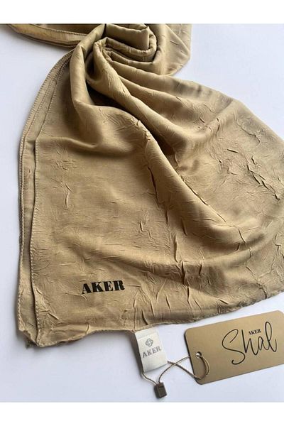 Aker Σάλι Bamboo Kraş - Χρώμα Ρεβύθι
