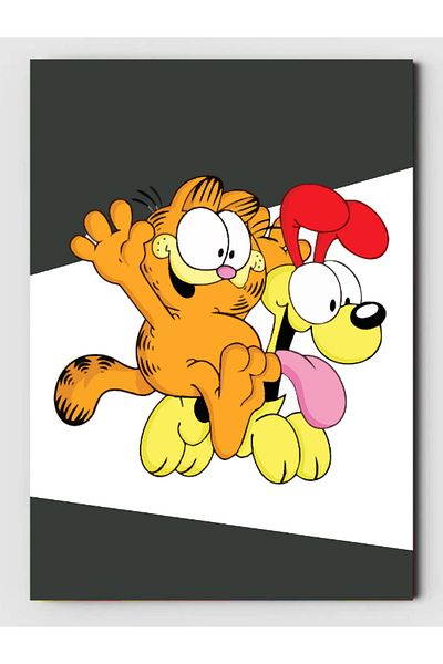 ZNC Βιβλίο ζωγραφικής με θέμα Garfield (Βιβλίο ζωγραφικής με 20 πλήρεις σελίδες) (+1 αυτοκόλλητο σελίδας)