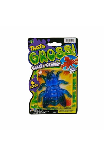TOYFEST Mavi Sinek Esnek Yumuşak Böcek Figürü