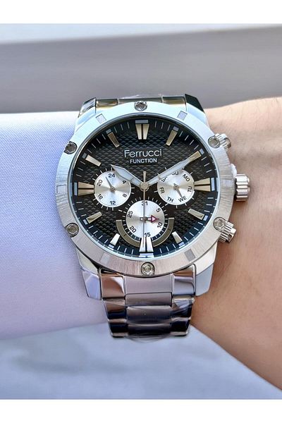 Ferrucci Men's Functional Steel Cord Wristwatch