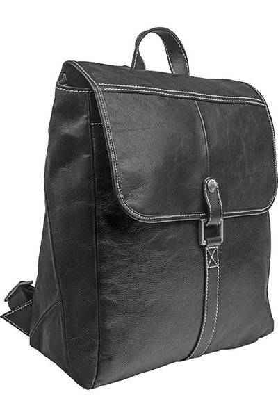 Hidesign Beaumont Backpack – Premium Black Leather, Stylish & Durable for Work & Travel