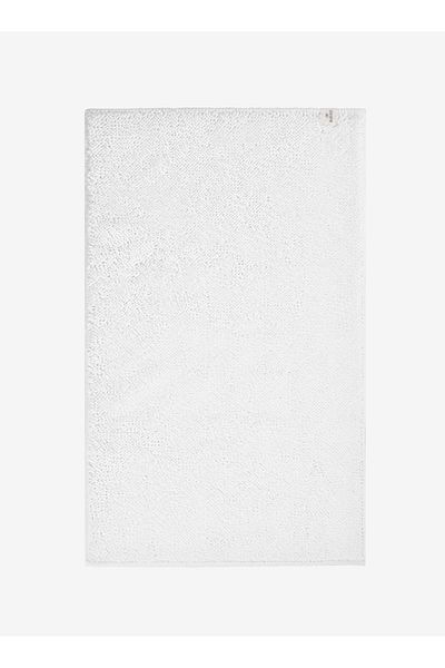 Barine Λευκό 60x95 Beads Βαμβακερό χαλάκι μπάνιου