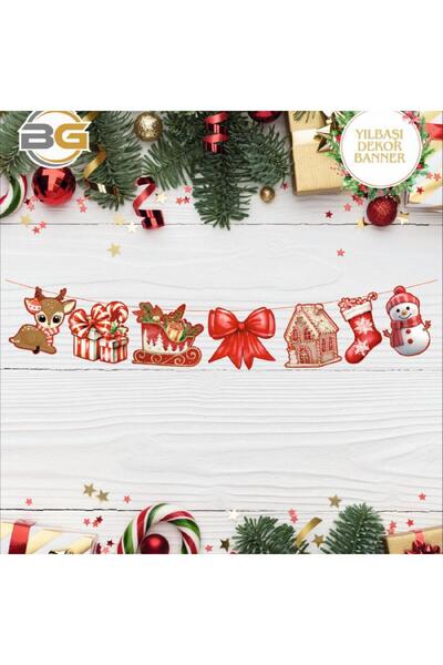 TATLI GÜNLER YILBAŞI DEKORATİF BANNER SÜS