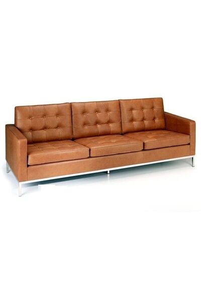 Home Koltukstilim Atlas Deri Üçlü Bekleme Koltuğu Ofis Koltuğu