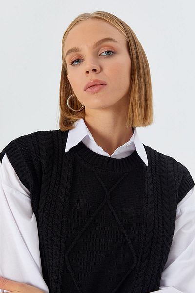 Shopping Shop Black Laced Sweater