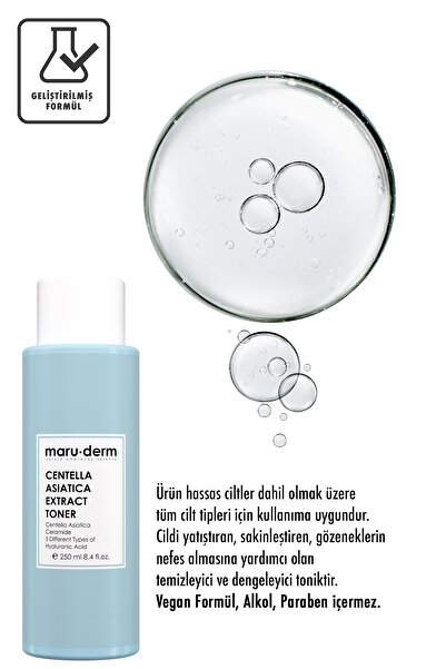 Maru.Derm Maruderm Centella Asiatica Yatıştırıcı & Ceramide Nemlendirici Cica Tonik 250 ml