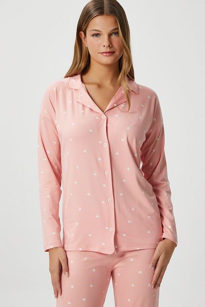 Ritnice Γυναικείο Σετ Πιτζάμες Sweety Extra Soft Pink Heart