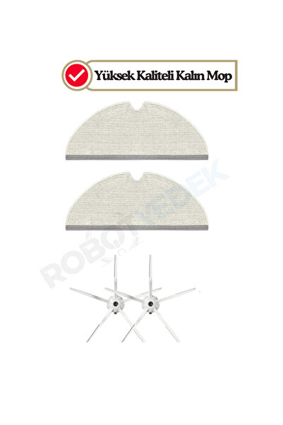 robotyedek Roborock S5 Max (alb) - Mop de schimb compatibil și perie laterală...