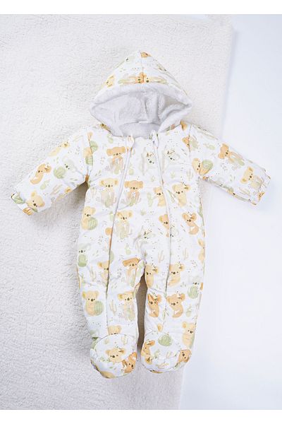 Baby Minty Koala Printed Baby Astronaut Jumpsuit