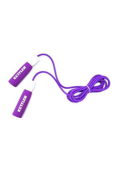 KETTLER Ab Tangle-free Skipping Rope | Purple | Rubber & Foam | Ideal For Speed Jumping & Cardio