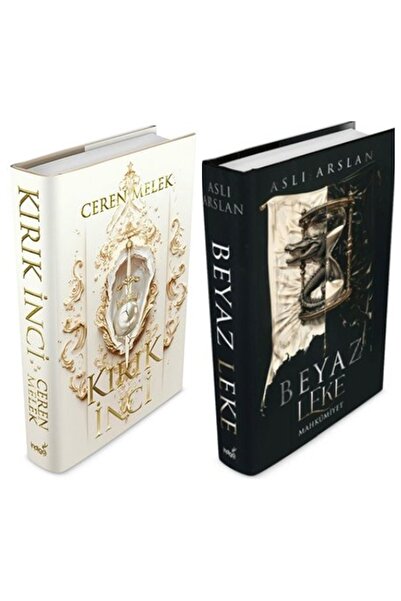 İndigo Kitap Kırık İnci + Beyaz Leke Ciltli 2 'li Set Ceren Melek