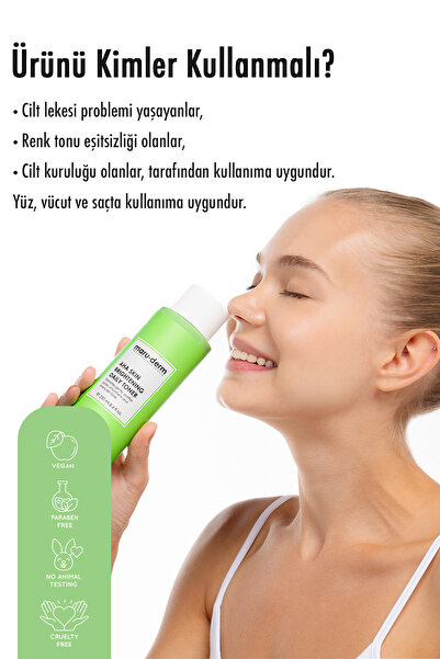 Maru.Derm Maruderm Aha Tonik | Leke Karşıtı | Ton Eşitleyici | Laktik Asit %5 | Glikolik Asit %1 | 250 ml