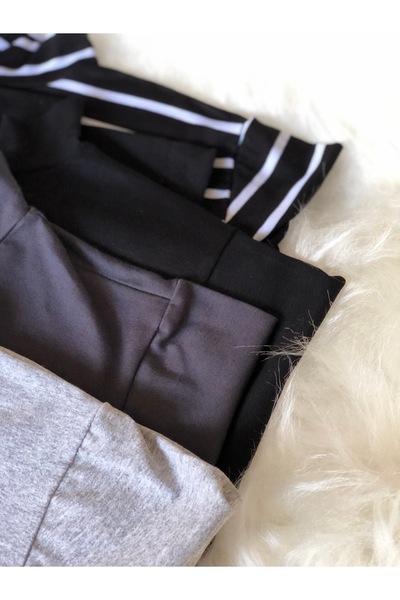 mirach Striped Black Gray Smoked - Set of 4 Grey Tint Neck Collar Sleeves