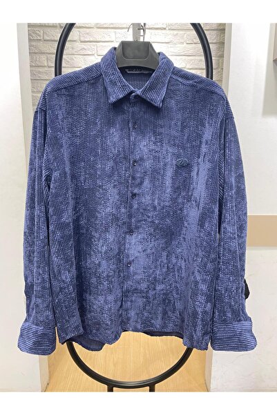 MZ Fashion OVERSİZE KADİFE GÖMLEK