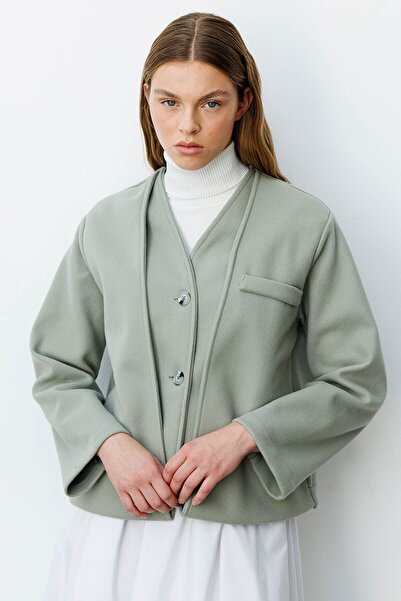 Hooopstore Μπουφάν Trocape χωρίς γιακά Cagla Cashew