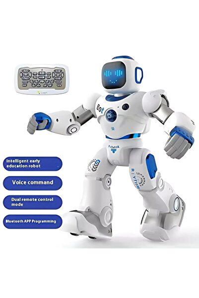 jetlegelsin Ses Kontrollü Bluetooth lu & Şarjlı Konuşan Aktivite Eğlence Robotu