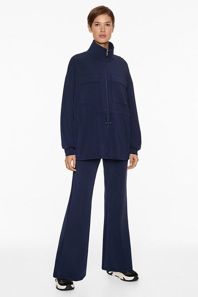 Oysho Modal içeren nervürlü brushed flare pantolon
