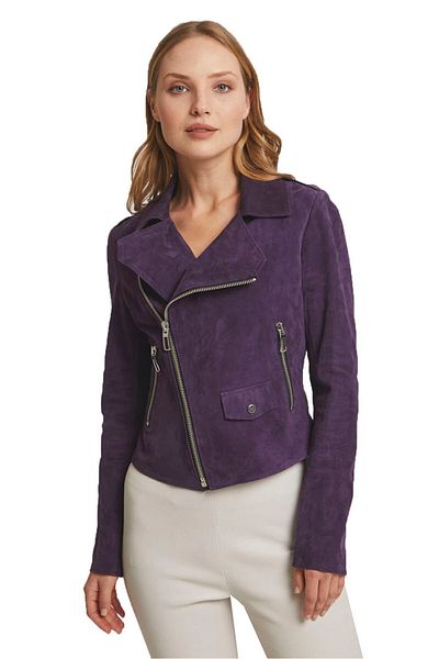 iKiGAi the city lila Lederjacke
