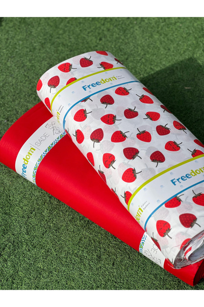 Freedom Meyve Desenli Top Kumaş %100 Pamuk Ranforce Kumaş (1 Top 30 Metre) - ...