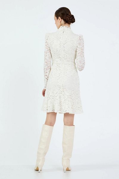 KAMEYA Lace Embroidered Mini Dress 25W40662