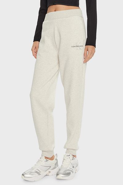 Calvin Klein High Waist Elastic Cotton Jogger Pants - Relaxed Fit J20J 223590 P6G