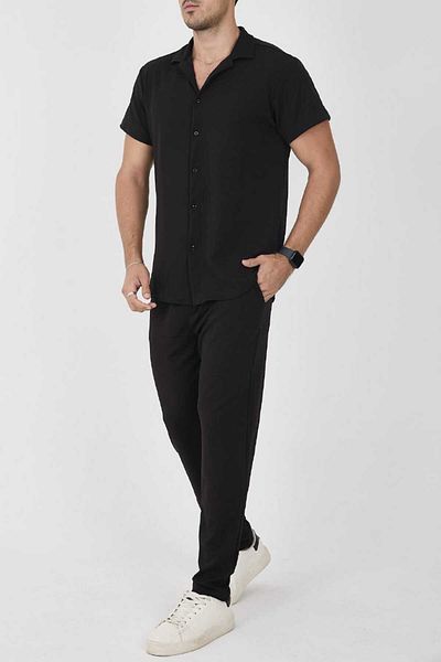 MCZ GİYİM Slim Fit Bottom-Top Crepe Fabric Men's Set