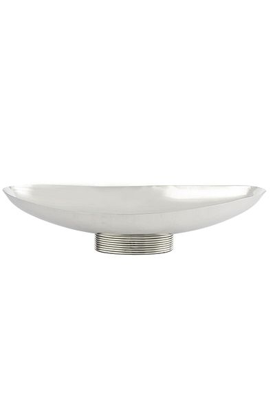 Mikasa Moor Silver Oval Metal Bowl 45*18*10 cm