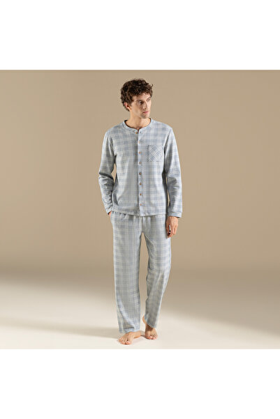 Chakra Palansa Pijama Takımı Mavi