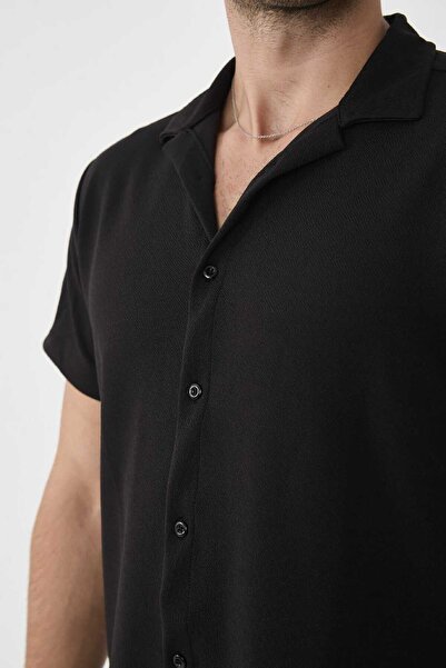 MCZ GİYİM Black Color Crepe Fabric Slim Fit Men's Pants - Shirt Bottom Top Suit