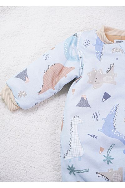 Baby Minty Dinosaur Printed Sleeping Bag