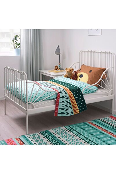 IKEA uzayabilen çocuk karyolası, beyaz, 80x200 cm