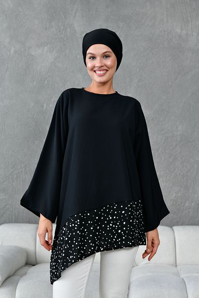 TUNCAY Garnished Asymmetrical Tunic