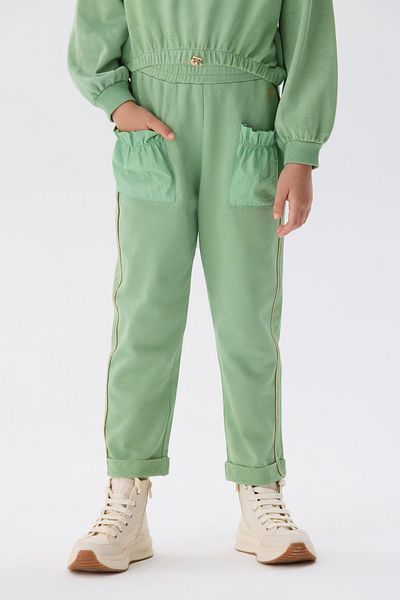 Tyess Pantaloni de sport verzi pentru fete Bg Store