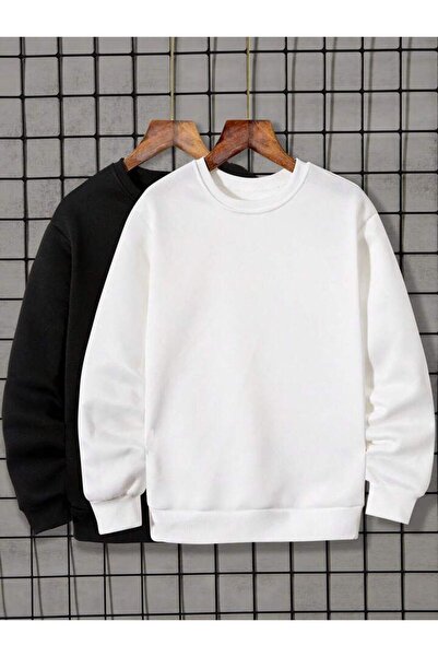 blausee wear Бяло-черно момиче момче дете 2-парче основно велосипедно суитшърт