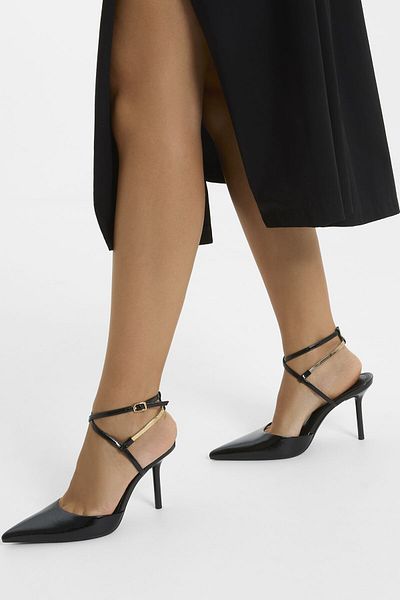 Bershka High-heel shoes with chain detail
