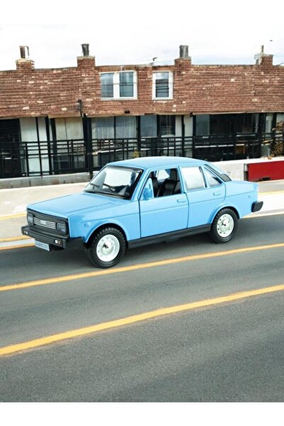 Nostaljik Lezzetler Metal Araba Çek Bırak Murat 131 Mavi Sesli ve Işıklı ( 1/...