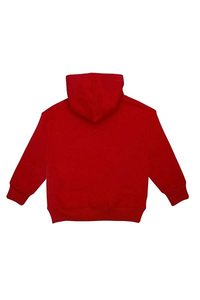 No Fear Boy's Printed Raised Hooded Sweatshirt - Red