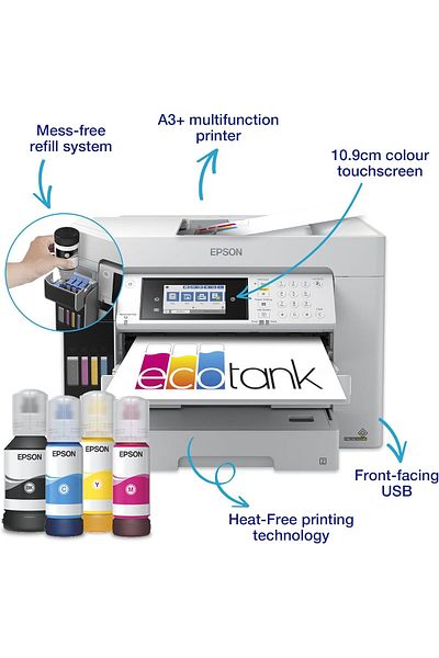 EPSON Ecotank Pro M15180 3-in-1 Mono A3 Touchscreen Printer White