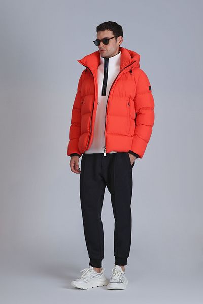 Lufian Men's Orange 112120230 Tommy Shimé Coat