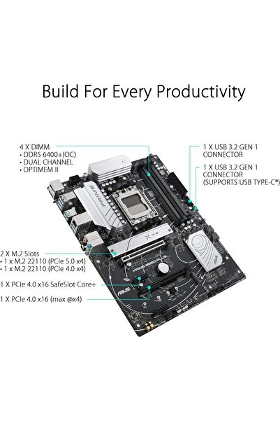 ASUS Prime B650-Plus AM5 Socket ATX Motherboard (DDR4)