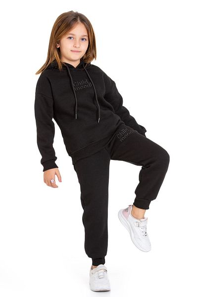 My Kids Wear Set de trening cu buzunar și glugă cu trei fire