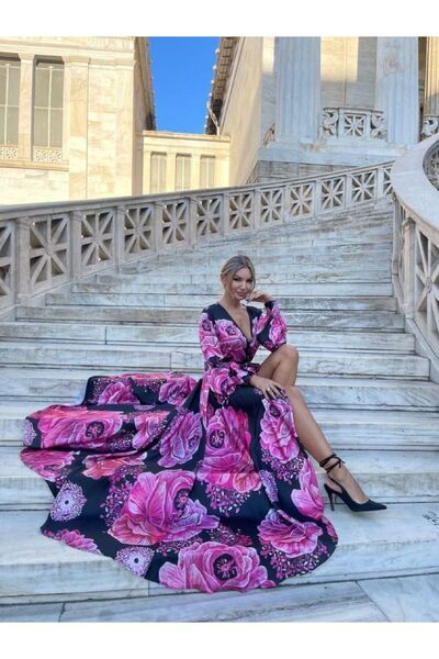 jennyfer garment İTHAL JENNYFER KREP KUMAŞ ELBİSE