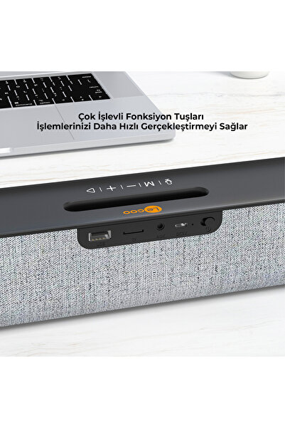 Lecoo Ds108 Kablosuz Bluetooth 10w Soundbar Taşınabilir Stereo Hoparlör Beyaz