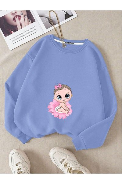 BENROMA Printed Pregnant Sweatshirt