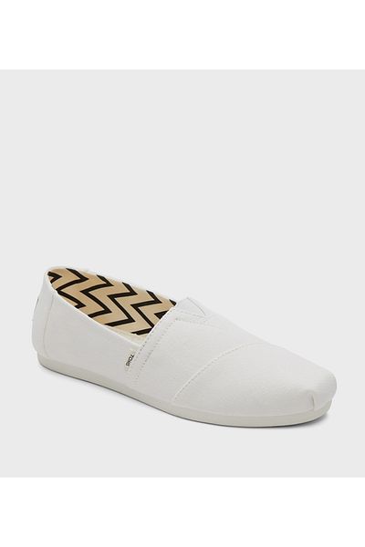 Toms White Casual Flat Shoes