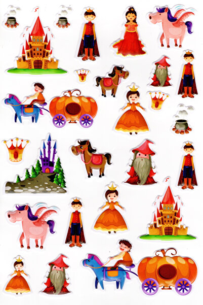 Limmy دفتر ملاحظات مقاس A4 - ملصق مخطط منقوش * (lim540) - أميرة سندريلا