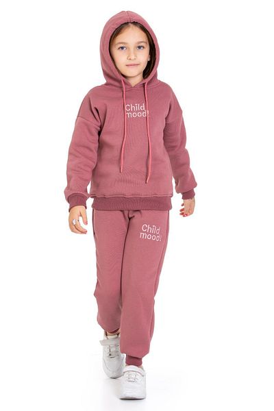 My Kids Wear Three Thread Raster Pocket and Hooded Sweatpants Set